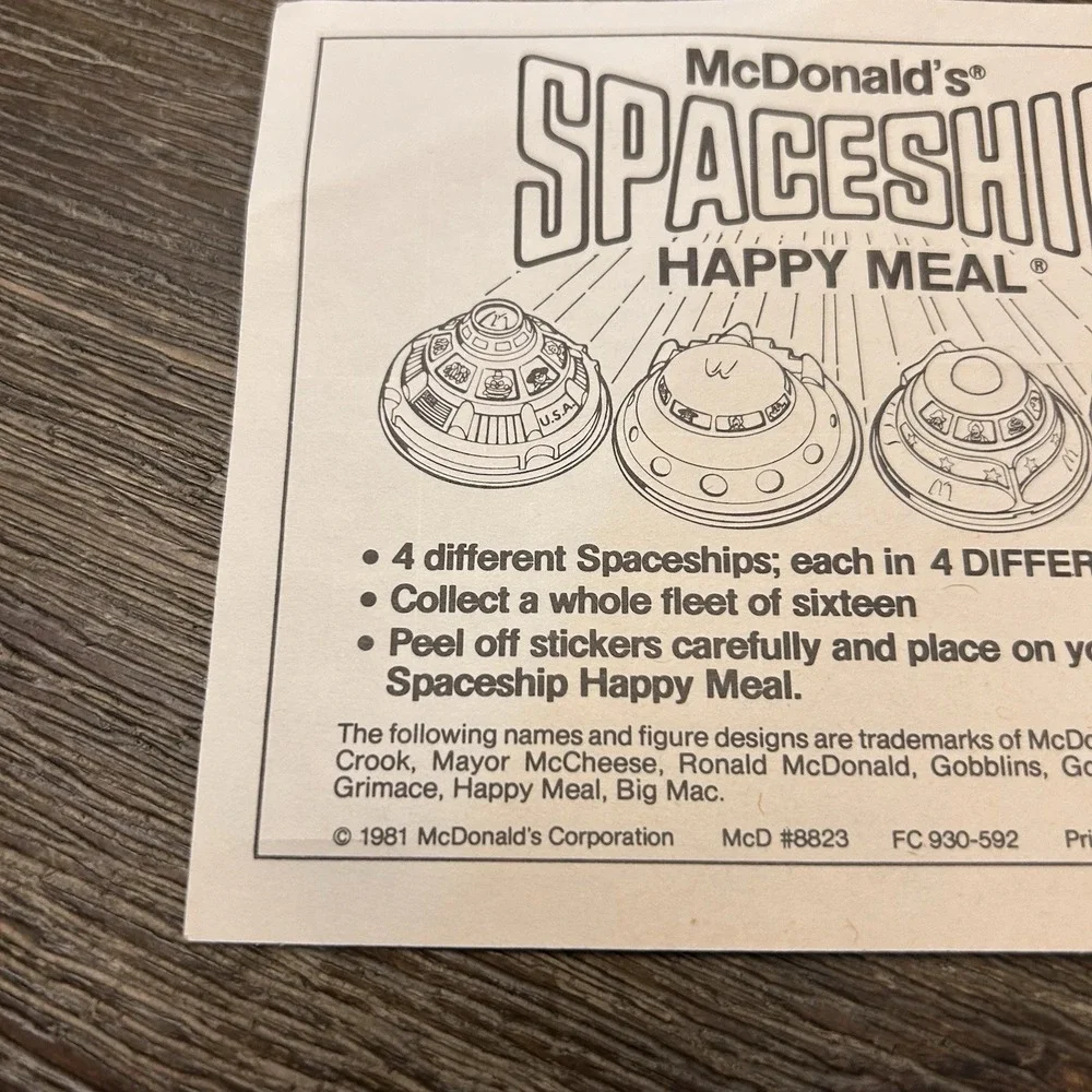 Letterland Stationary McDonaldland Ronald McDonald Iron On Puppet 1970s 1980 Lot